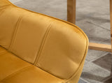 Modern Armchair, Accent Chair with Wide Arms, Slanted Back and Rubber Wood Legs for Living Room, T3398P328135