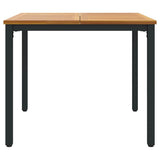 Outdoor Table Natural and Black 90 x 90 x 75 cm 4010610