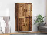 Highboard Old Wood 69.5 x 34 x 180 cm Engineered Wood 3415687