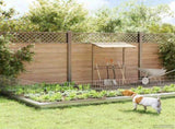 Garden Fence with Stakes 48 pcs 55 x 50 cm Mesh Silver 3438047