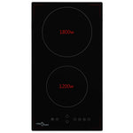ZNTS Ceramic Hob with 2 Burners Touch Control 3000 W 50783