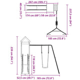 Outdoor Playset Solid Wood Pine 3279100