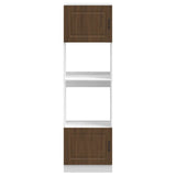 Oven Cabinets 2 pcs Kalmar Brown Oak Engineered Wood 3315038