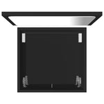 ZNTS 2 Piece Bathroom Furniture Set Black Engineered Wood 804774