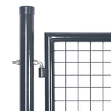 Mesh Garden Gate Anthracite 300x125 cm Galvanised Steel 154530