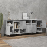 Sideboards 3 pcs Concrete Grey 60x35x70 cm Engineered Wood 3185747