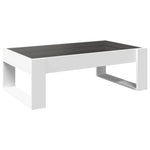 ZNTS Coffee Table with Infinity LED White 90x53x30 cm 847637