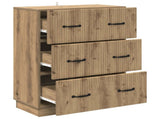 Drawer Cabinet Artisan Oak 66 x 34.5 x 87 cm Engineered Wood 895304