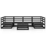 7 Piece Garden Lounge Set Solid Pinewood 3076128
