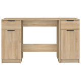 Desk with Side Cabinet Sonoma Oak Engineered Wood 3115910