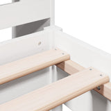 Bookcase Bed without Mattress White 75x190 cm Small Single Solid Wood Pine 3323051