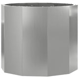 Planter Silver 60 x 60 x 50 cm Galvanised Steel 883764