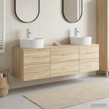 Bathroom Cabinet Set 3 pcs Sonoma Oak 62.5 x 44.5 x 50 cm 3405869
