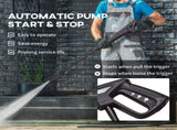 1800W High Pressure Washer, 150 Bar Pressure, 510 L/h Flow, High-Performance Portable Power Jet Wash T3398P323817