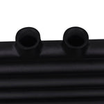 ZNTS Bathroom Heating Towel Rail Radiator Straight 600x764 mm Black 141906