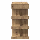 Bar Table with Storage Rack Artisan Oak 100x48x101.5 cm 856759