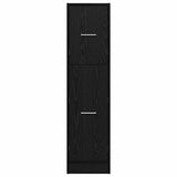 Apothecary Cabinet Black oak 30 x 41 x 118 cm Engineered wood 869002