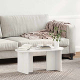 Coffee Table White 80 x 39.5 x 35 cm Solid Pine wood 873542