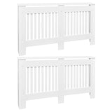 ZNTS Radiator Covers 2 pcs White MDF 152 cm 276004
