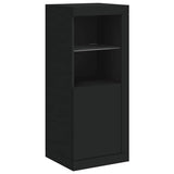 Sideboards with LED Lights 3 pcs Black Engineered Wood 3209122