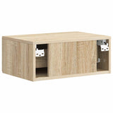Wall-Mounted Bedside Cabinet 2 pcs Sonoma Oak 49 x 34.5 x 20 cm 899130