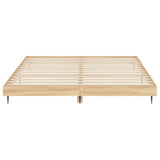 Bed Frame without Mattress Sonoma Oak 120x200 cm Engineered Wood 832256