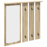 Wall-Mounted Coat Rack with Shelf Sonoma oak 84 x 10 x 80 cm 874493