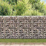 147817 Gabion Wall with Covers Galvanised Steel 900x30x100 cm