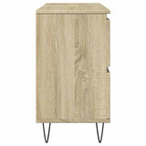 Bathroom Cabinet Sonoma Oak 80x33x60 cm Engineered Wood 849683