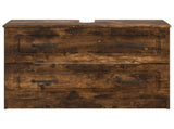 Bathroom Sink Cabinet UTRECHT Smoked Oak 82 x 41x 56 cm 897680