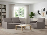 Sofa Set 2 pcs Taupe Fabric 3433140
