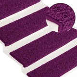 Stair Mats 15 pcs 65x21x4 cm Pink Rectangular Edge 326203