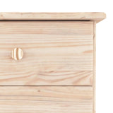 ZNTS Bedside Cabinet ALTA 41x35x41 cm Solid Wood Pine 353915