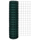 ZNTS Euro Fence Steel 10x1.5 m Green 140575