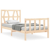 Bed Frame without Mattress 90x200 cm Solid Wood Pine 3192476