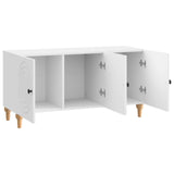 TV Cabinet High Gloss White 99 x 34.5 x 50 cm Engineered Wood 894259