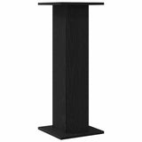 Plant Stand 2 pcs Black Oak 30 x 30 x 80 cm Engineered wood 3345111