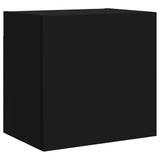TV Wall Cabinets 2 pcs Black 40.5x30x40 cm Engineered Wood 836899