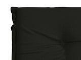 Sunlounger Cushion GEMERT 100% Polyester Black 190 x 80 x 9 cm 947434