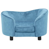 Dog Sofa Turquoise 69x49x40 cm Plush 171026