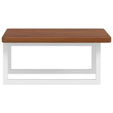 Basin Shelf Wall Mounted Steel and Solid Wood Oak 3302400