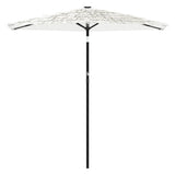 Garden Parasol with Steel Pole White 268x268x226 cm 4005104