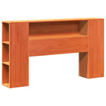 ZNTS Bed Frame without Mattress Wax Brown 120x190 cm Small Double Solid Wood Pine 3323664