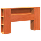 ZNTS Bed Frame without Mattress Wax Brown 120x190 cm Small Double Solid Wood Pine 3323664