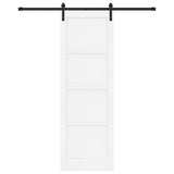 Sliding Door Manual White and black 78 x 232 cm 3333195