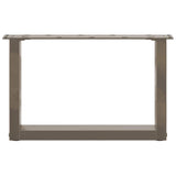 Coffee Table Legs U-Shaped 2 pcs Natural Steel 50x cm Steel 4013139
