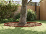 Lawn Edging 20 pcs 103 x 15 cm Steel Rusty 8008669