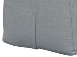 Back Pillow Light Grey 180 x 24 x 50 cm Fabric 42014557