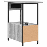 Bedside Cabinet Grey Sonoma 60 x 30 x 61 cm Engineered Wood 859598