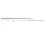Awning Retractable Manual Red 4.5 x 3.5 m Polyester and metal 3331169